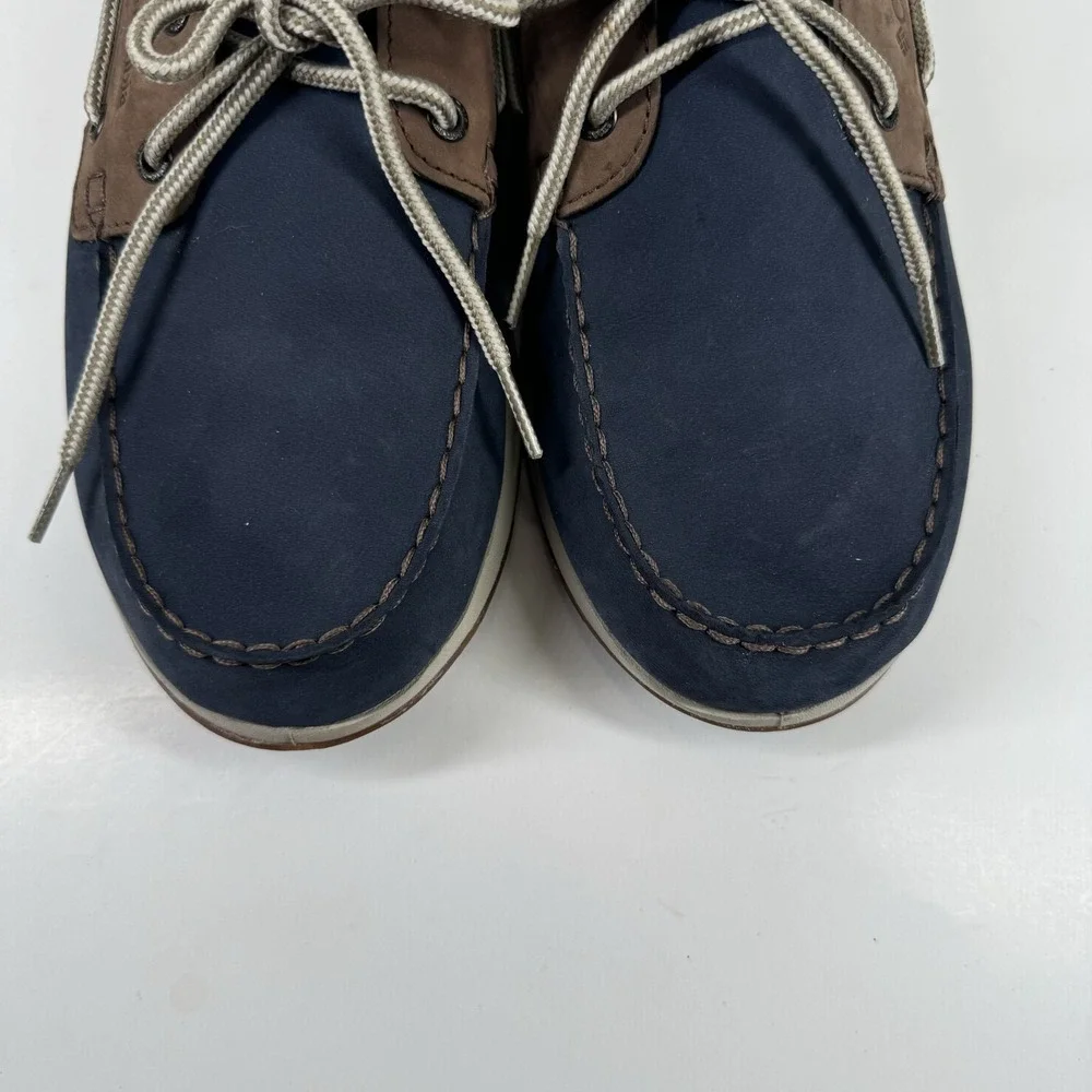 Columbia PFG Bonehead Vent Men's US 14 Navy Blue Leather Boat Shoes BM4438-464